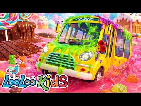 🍭 Wheels on the Bus CandyLand + Johny Johny Yes Papa & Learn Colors with Surprise Eggs