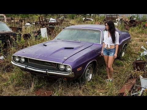 ASMR Car Restoration Full Rebuild of Purple Dodge Challenger R/T 1970 from Abandoned to Looking New