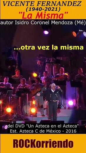 VICENTE FERNANDEZ (Mé) #musicalatinoamericana #mariachi