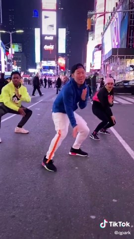 Girl, Times Square Dance with Ayayay Song TikTok