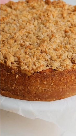 Apple Crumble Cheesecake🍎🍰 So Creamy, So Crunchy!🤩