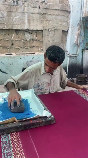 This handmade block print shows real craftsmanship #BlockPrint #Craft #Shorts #Trending