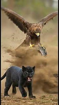 You Won’t Believe How This Brave Eagle Saved a Black Panther! #rescue #animals