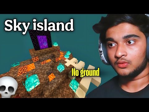 “The Nether Is in the Sky… This Is Insane 😳 | Sky Island” #minecraft