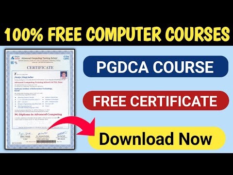 PGDCA FREE COMPUTER COURSE | Free PGDCA Certificate Download 2026 | Free PGDCA Course 2026 | PGDCA