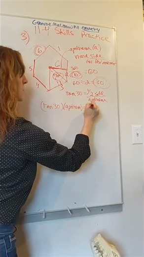 This is how to find area from the apothem