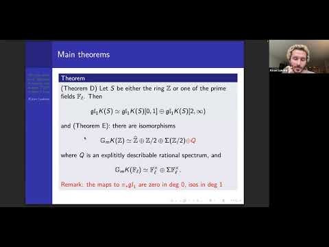 On the spectrum of units of algebraic K-theory - Kiran Luecke (UIUC)