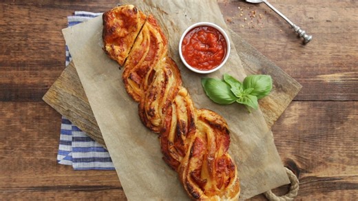 Braided Pepperoni Pizza Bread