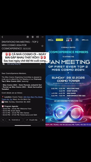 Fan Meeting Miss Cosmo 2024 - Cuộc Gặp Gỡ Đặc Biệt!