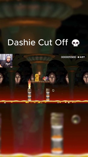 Perfectly Timed Dashie Cut Off 💀 😂 #dashiegames #mario #gaming #shorts