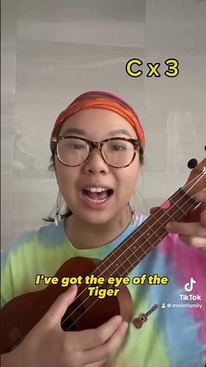 🦁 Part 2 - ROAR 🐯Easy peasy ukulele, enjoy ❤️ #ukulele #tutorial #minim #roar #katyperry