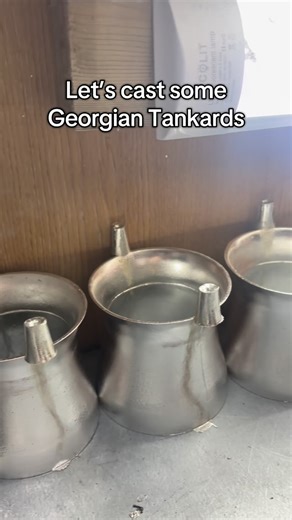 From Molten Metal to Masterpiece✨ This is how we cast our Georgian Tankards Gravity Casting is one of the oldest methods, dating back thousands of years! No machinery, just pure skill! #handcrafted #metal #craftsmanship #tutorial #history #ukmade #tankard #pewter | A E Williams | Facebook