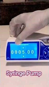 Infusion Pump| Syringe pump| infusion pump kaise chalate hai #nursingofficer #aiims #norcetmcq