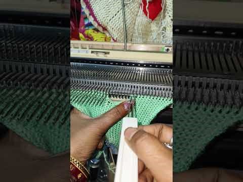 V neck in knitting machine 🔥