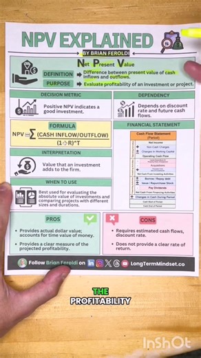 Net Present Value World of Learning #job #accountant #Documents #credit #debit #finance | World of Learning