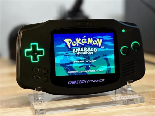 Custom Game Boy Advance – Retro Glow Ips Backlit Screen | Osd Controls | Usb-c Rechargeable Battery | Modded Gba - Etsy Canada