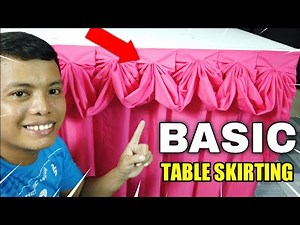 KNIFE PLEATS WITH CRIMP FOLD DESIGN TABLE SKIRTING #TABLESKIRTING #TUTORIAL