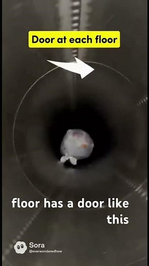 How apartment trash chutes work?😱