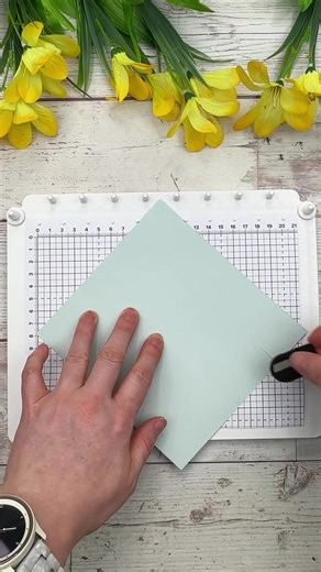 Quick win if you love coloured heat embossing: The new Stamp Positioner makes double stamping easy, so you can stamp in colour first, then stamp again with Versamark to add a shiny, clear embossed finish. So satisfying! Sample shown using the Help Me Grow Bundle. #stamphappycards #stampinpositioner #helpmegrowbundle #cardmakingreels #stampinupcards