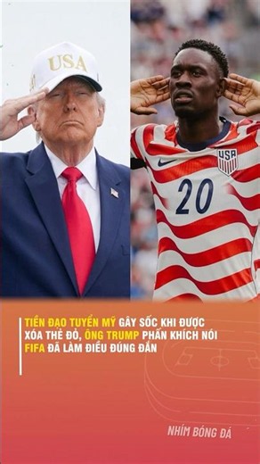 US STRIKER SHOCKS FANS AS RED CARD IS OVERTURNED; TRUMP EXCITEDLY CLAIMS FIFA DID THE RIGHT THING