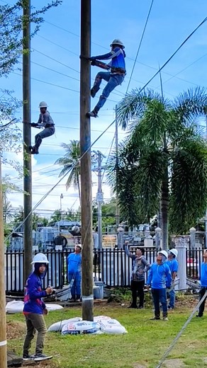 Normal Pole Climbing 👷👷 #poleclimbing #linemanwork #buhaylineman #linemanlife #Lineman #fbyシvideo #fbreelsfypシ゚ #kinabuhinglineman #fblifestyle #warriorsoflight #linemanpride | Pedro Paul Cañedo