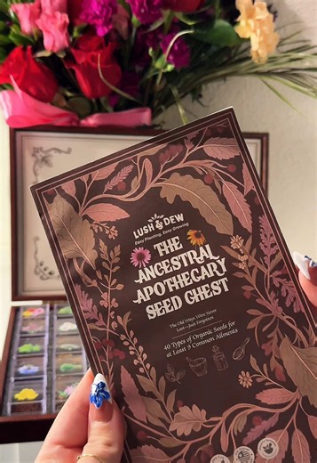 prepare for gardening season soon! start planning now. this herbal seed chest box & book will allow you to grow an entire medicinal garden, apothecary, and knowledge that will be passed down generations. 💚 @Tonya Allison ~ Holistic @Tonya Allison ~ Holistic @Tonya Allison ~ Holistic