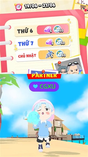 Make sure to log in for the next 3 days #playtogether #playtogethervng #xunp #cgxu