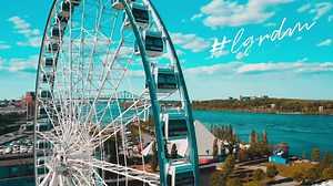 From 60m high, 365 days & nights, discover the largest wheel in Canada, right here, at the heart of Montreal! 🎡💙 | La Grande Roue de Montréal