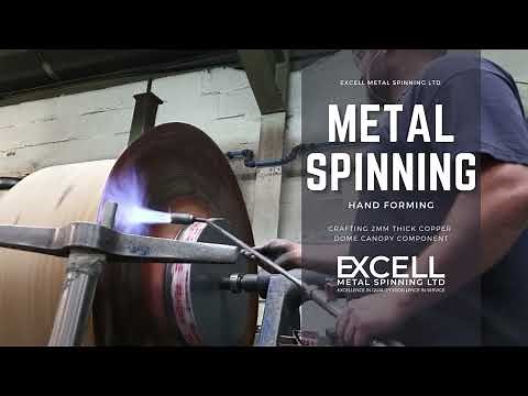 Metal Spinning Copper Dome - Hand Spun In Under 3 Minutes!