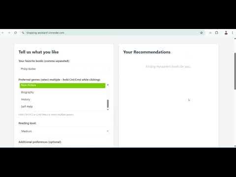 AI Book Recommender System