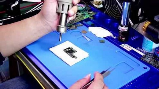 未封胶BGA CSP WLCSP封装的芯片拆卸过程