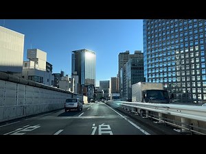 [ Driving Japan ] Tokyo City Highway. You can sleep peacefully while watching the sunset. 首都高速