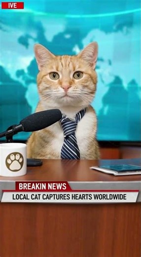 📰🐱 Breaking News: Cat Reports on Today's Most Important Stories