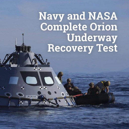 96K views · 2K reactions | From the sea to the stars, we're #ForgedByTheSea and we're helping NASA - National Aeronautics and Space Administration take humans farther than we've ever gone before by assisting with testing of its Orion spacecraft. | U.S. Navy | Facebook