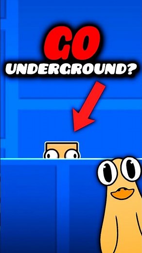 You Can Go Underground In Geometry Dash? #geometrydash