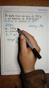 Calculate Density using solving for density #chemistry #physics