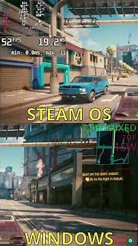WINDOWS vs STEAM OS In Cyberpunk 2077