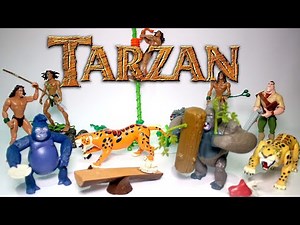 1999 DISNEY MATTEL TARZAN ACTION FIGURE COLLECTION
