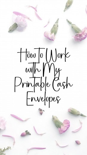 How to work with my printable cash envelopes. #budgeting #cashstuffing #cashenvelopes
