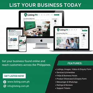 21 reactions | List Your Business Today! Get your business noticed and connect with customers across the Philippines. Key Features: ✅ Listings with images & videos ✅ Enquiry forms & business hours ✅ Product & service showcase ✅ Messenger & WhatsApp integration ✅ Ratings & reviews List now and reach more customers! https://listing.com.ph/ | Listing PH | Facebook