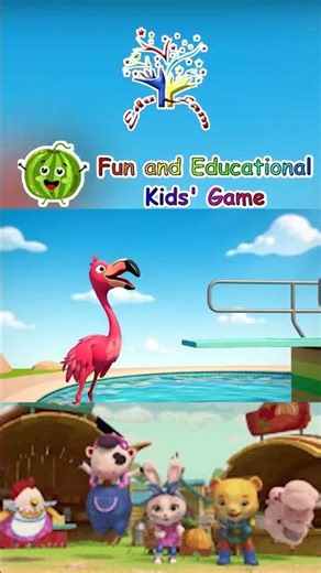 ABC Colorful Safari Animals Diving Song | Nursery Rhymes | ABC Songs | ABC Animals Sounds | EduFam