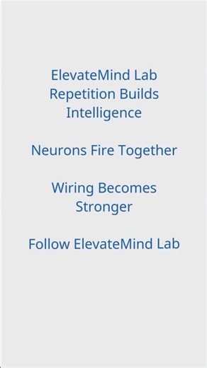 Why Repetition Creates Intelligence