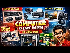 Computer के सारे Parts Full Detail मे | Input Output CPU Storage Complete Explanation