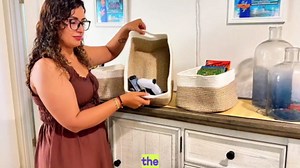 Storage Baskets for Organizing 3 Pack, Woven Baskets for Shelves, Closet Organizer Bins Empty Gift Basket Toy Storage for Toys, Books, Towels, Clothes, 15"x11.42"x6.7", Grey