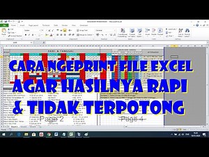 Cara Ngeprint File Excel Agar Hasilnya Rapi dan Tidak Terpotong