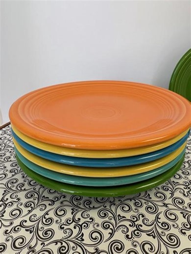 Homer Laughlin Fiestaware 7.25" Salad Plates - Etsy
