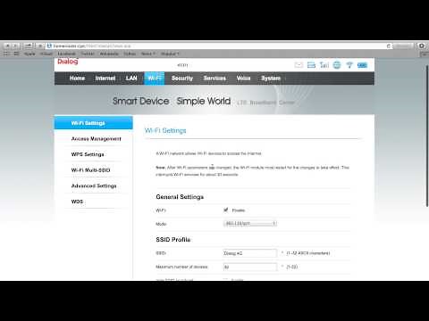 How to change the Dialog LTE 4G SSID