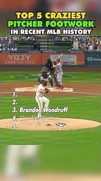Top 5 Craziest Pitcher Footwork #baseball #mlb