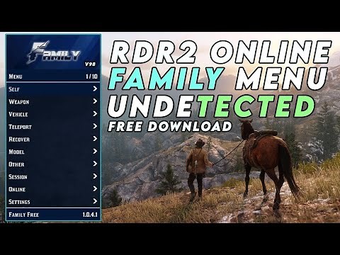 RDR2 ONLINE - FAMILY MENU | RDR2 BEST FREE MOD MENU | MONEY, GOLD & XP