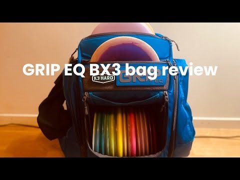 GRIP EQ BX3 disc golf bag review #discgolf 